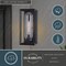 Vaxcel Pullman 1 Light Black Modern Industrial Outdoor Wall Sconce Clear Glass T0605 - alternate 7